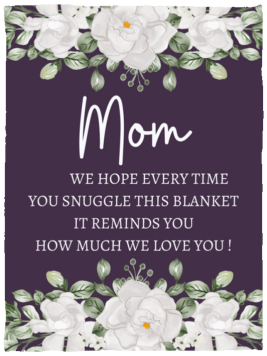 MOM FLOWER BLANKET | MOTHER'S DAY GIFT