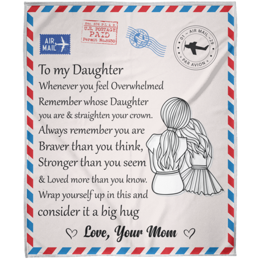 To My Daughter | FLM Arctic Fleece Blanket 50x60