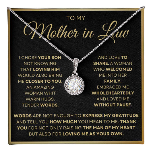 To My Mother in Law - Eternal Hope Necklace