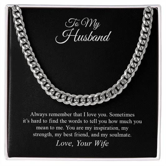 To My Husband | Cuban Link Chain