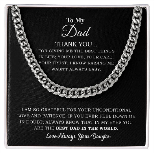 To My Dad | Cuban Link Chain